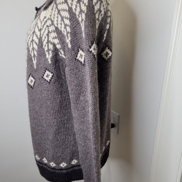 J. Jill Gray and Cream Cardigan Sweater - Picture 8 of 8